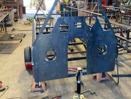 Custom dog trailer fabricated at Big Sky Metals